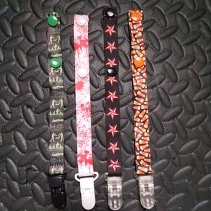 Baby Pacifier Binky Clips pack of 4 for $15!